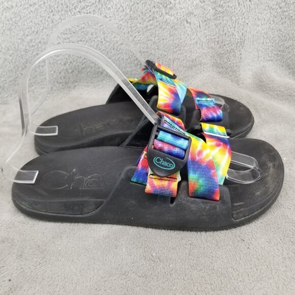 Chaco Shoes Womens Size 7 Chillos Rainbow Slip On Slide Water Sandals - Picture 5 of 14